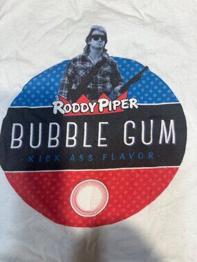 Vintage Roddy Piper They Live Bubble Gum T Shirt Worn by Roddy COA